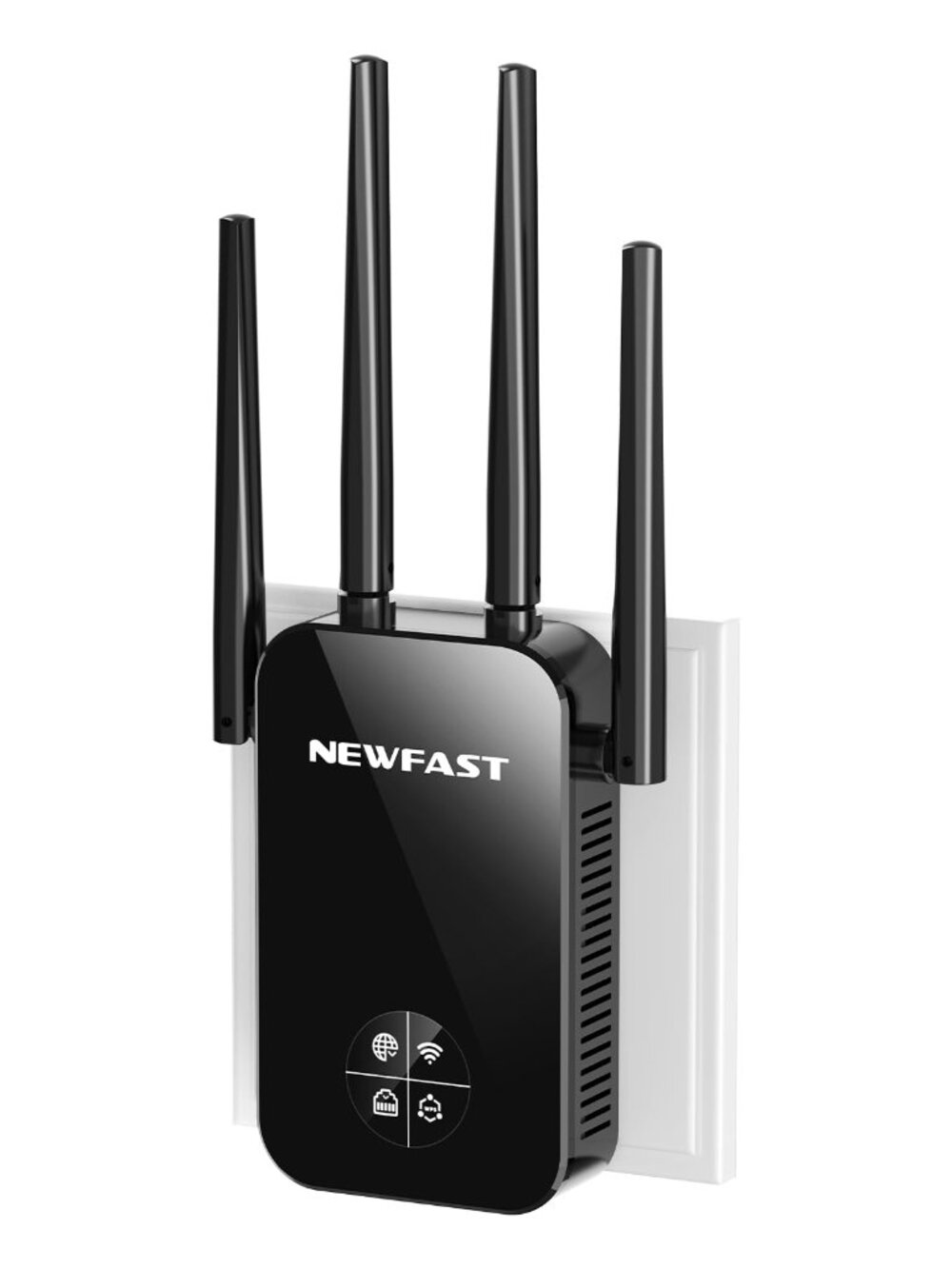 NEW FAST AC1200 WiFi Extender Dual Band Signal 9800 sq.ft Internet Booster 5GHz
